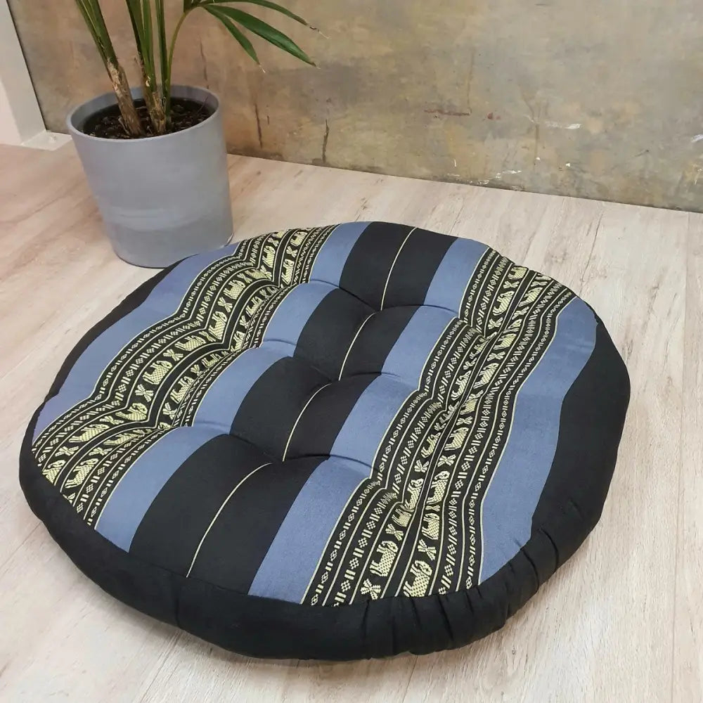 Jumbo Size Zafu Meditation Cushion Filled with Natural Kapok Fiber BlueEle - Home & Garden > Decor