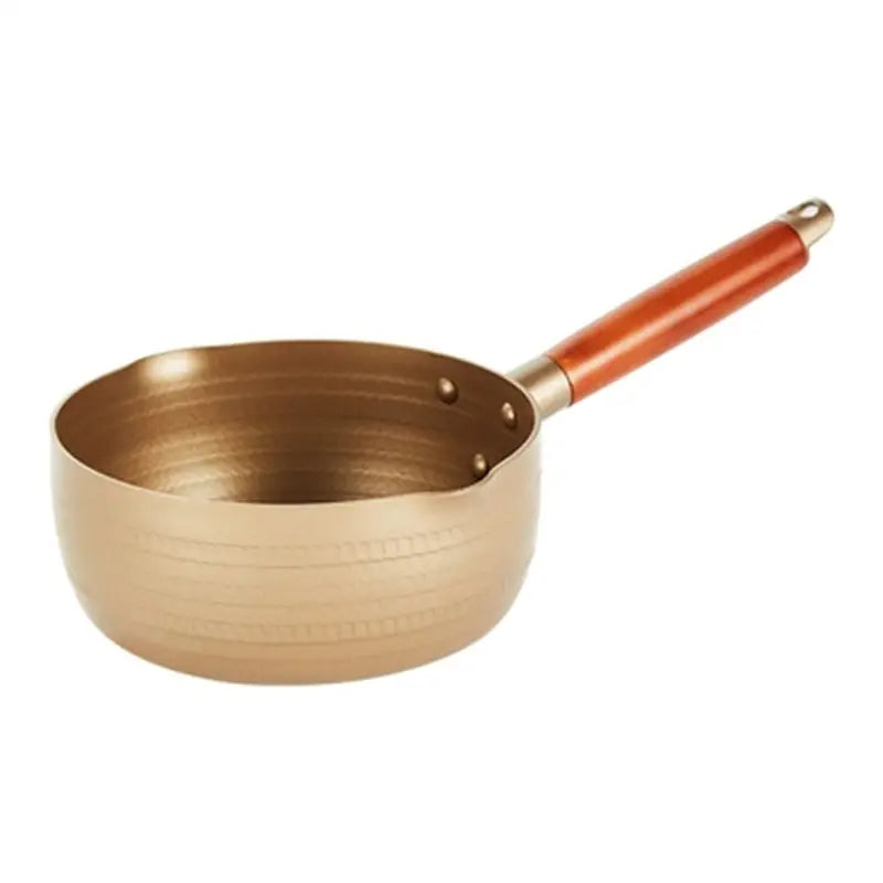 Justcook Japanese-style Lightweight Aluminum Golden Snow Pot Saucepan 18cm - Home & Garden > Kitchenware