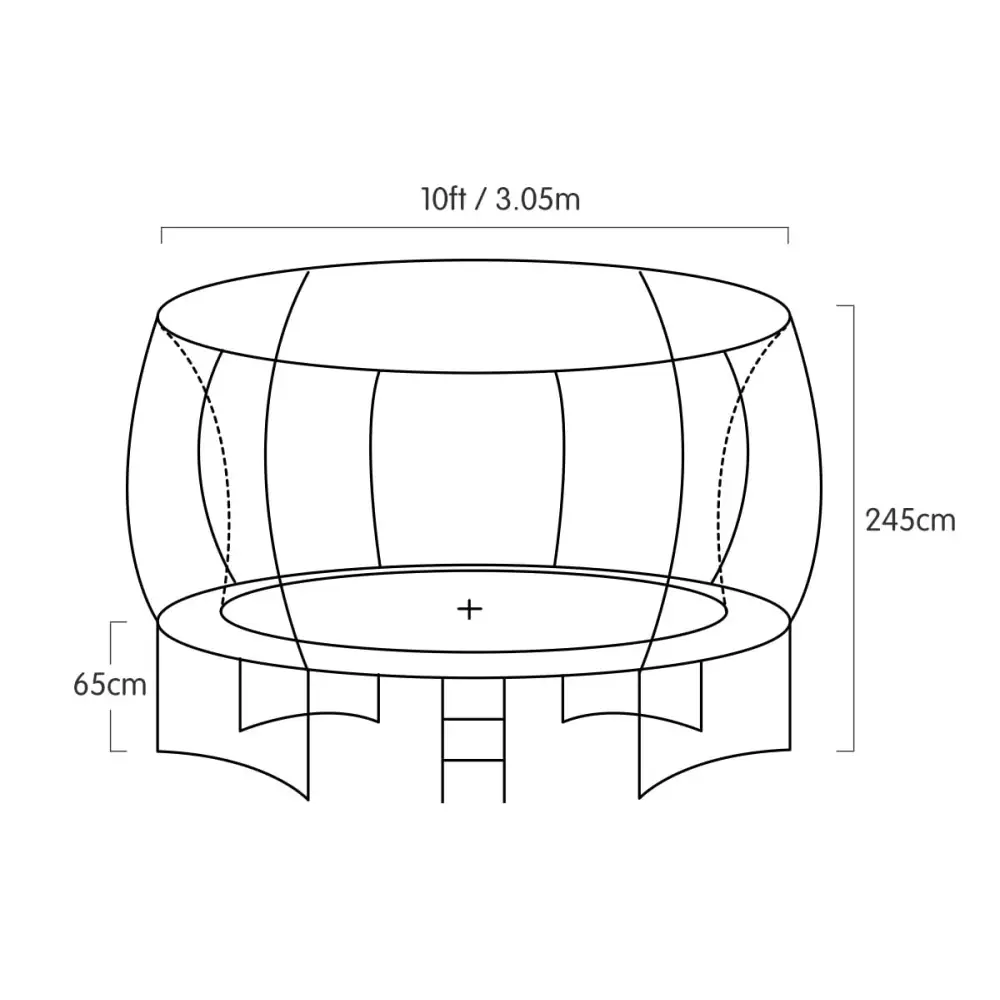 Kahuna 16ft Outdoor Trampoline Kids Children With Safety Enclosure Pad Mat Ladder Basketball Hoop Set - Green - Baby &