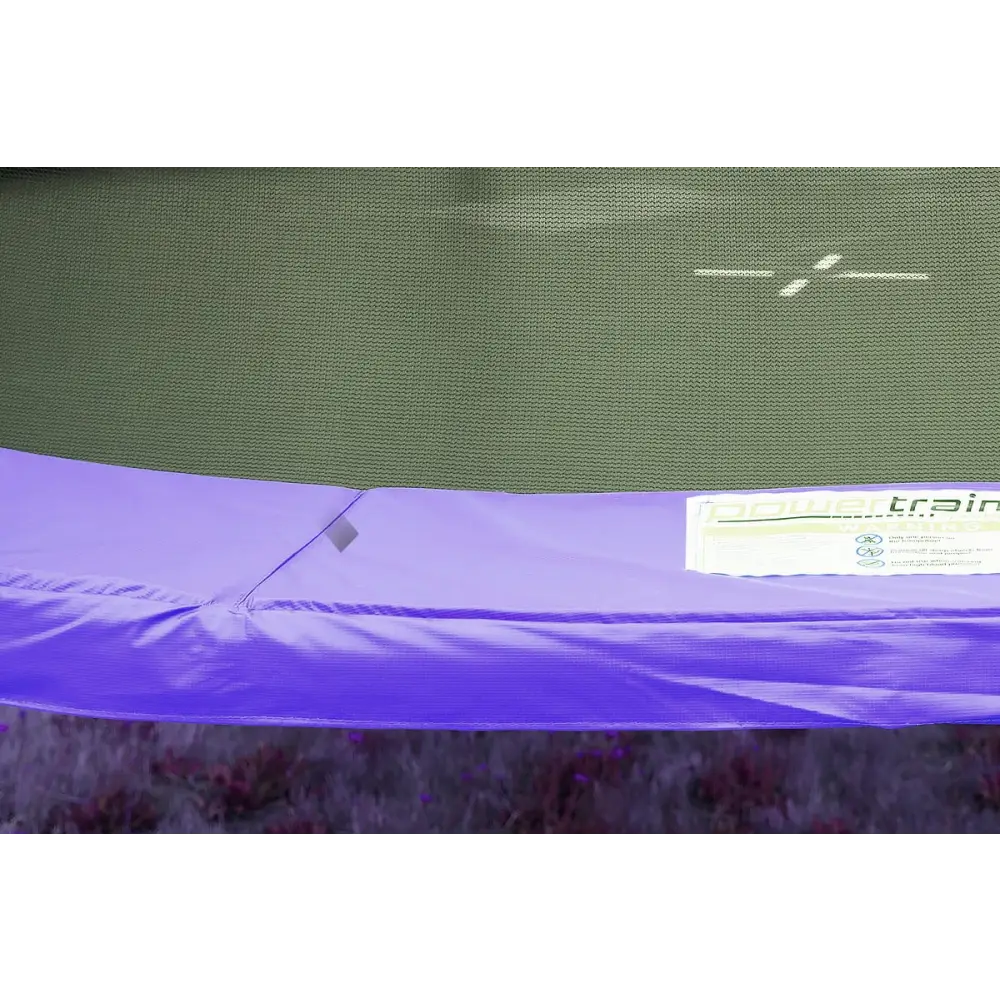 Kahuna 16ft Outdoor Trampoline Kids Children With Safety Enclosure Pad Mat Ladder Basketball Hoop Set - Purple - Baby &