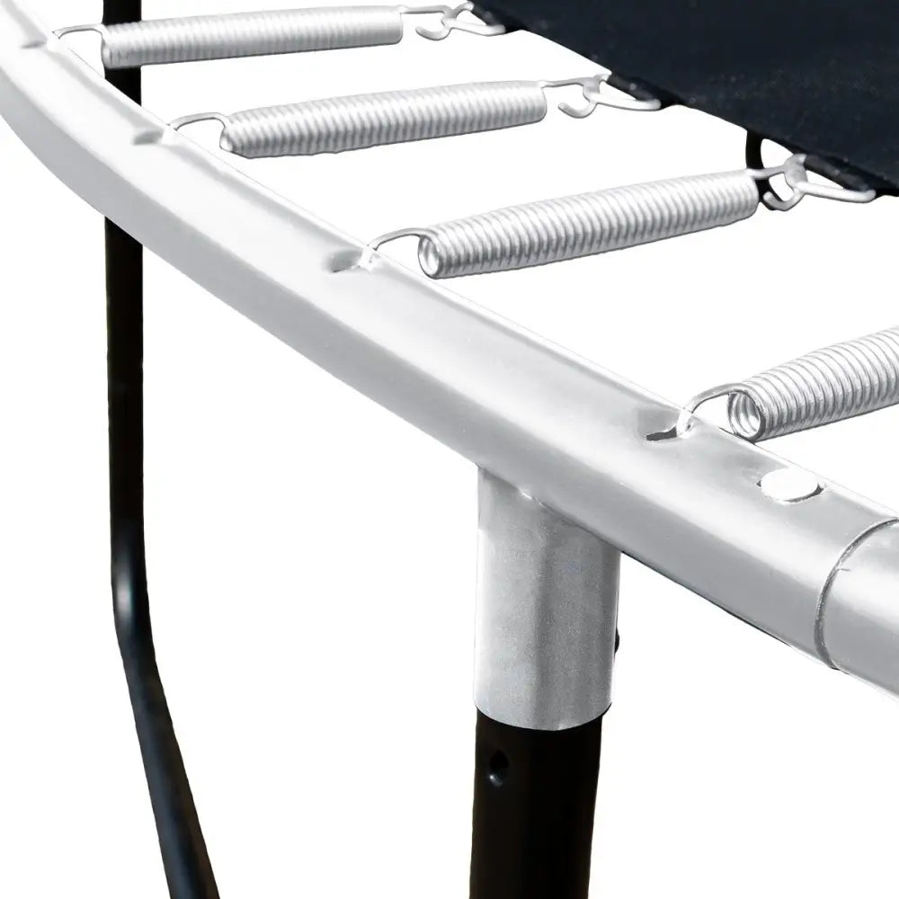 Kahuna 8ft Outdoor Orange Trampoline For Kids And Children Suited For Fitness Exercise Gymnastics With Safety Enclosure