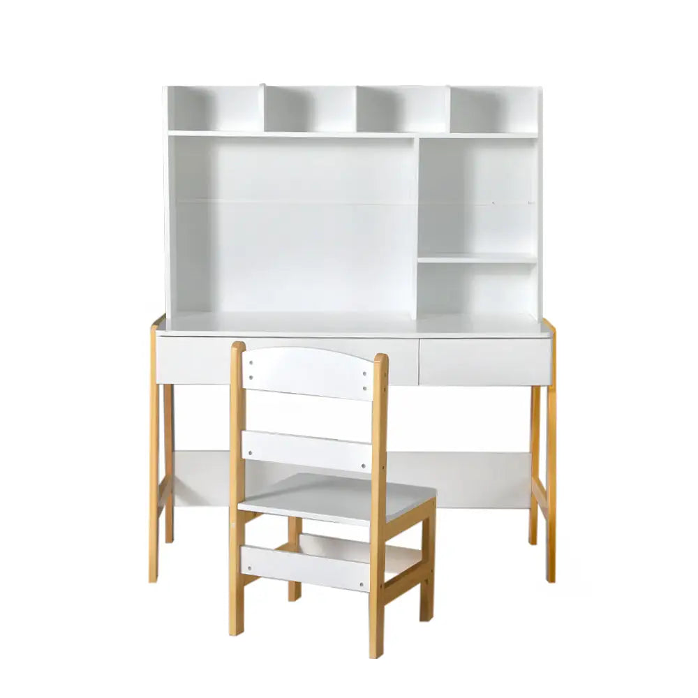 Keezi 2PCS Kids Table and Chairs Set Study Activity Toys Storage Desk Drawer - Baby & Kids > Kid’s Furniture