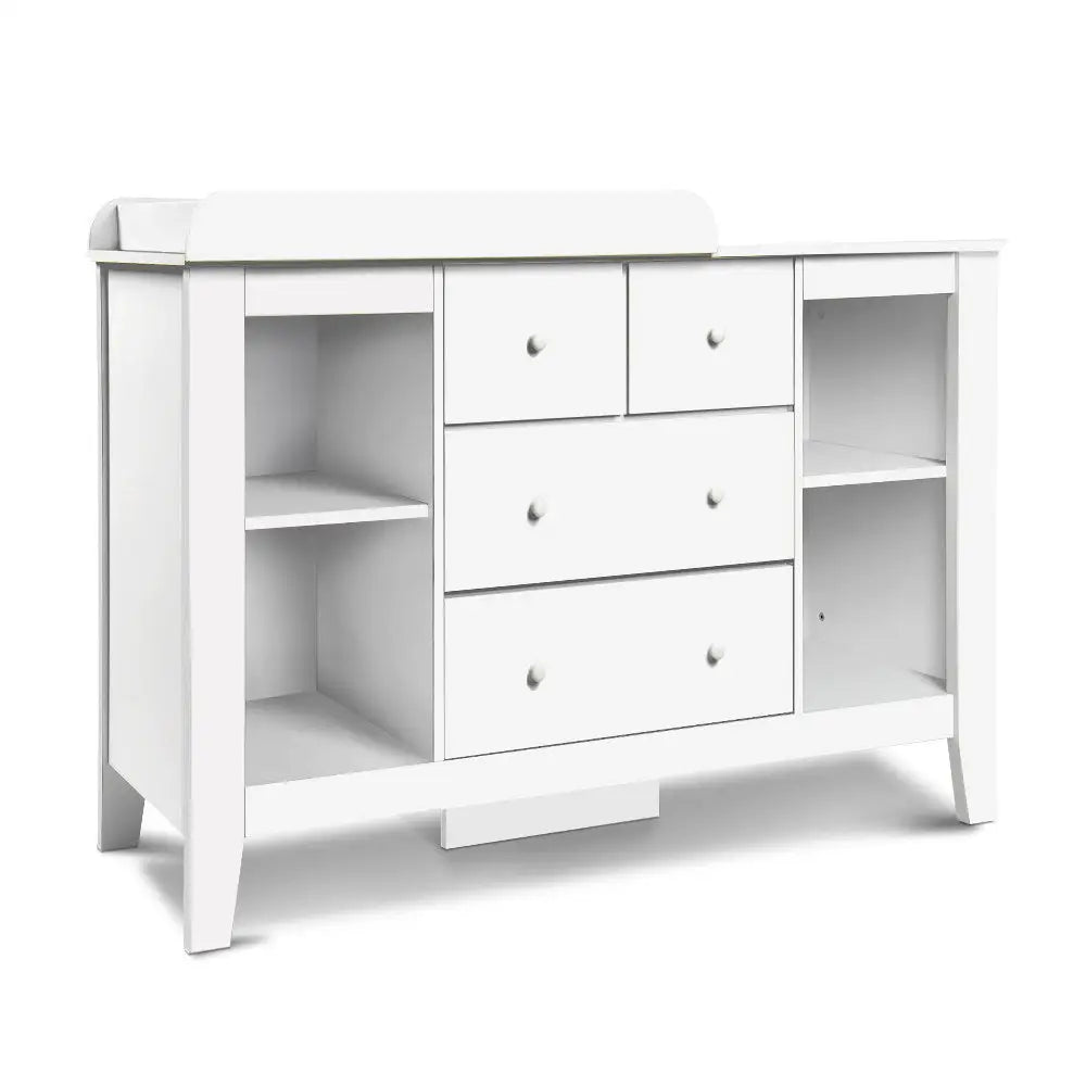Keezi Baby Changing Table Diaper Station Drawers Chest Nursery Furniture - Baby & Kids > Kid’s Furniture