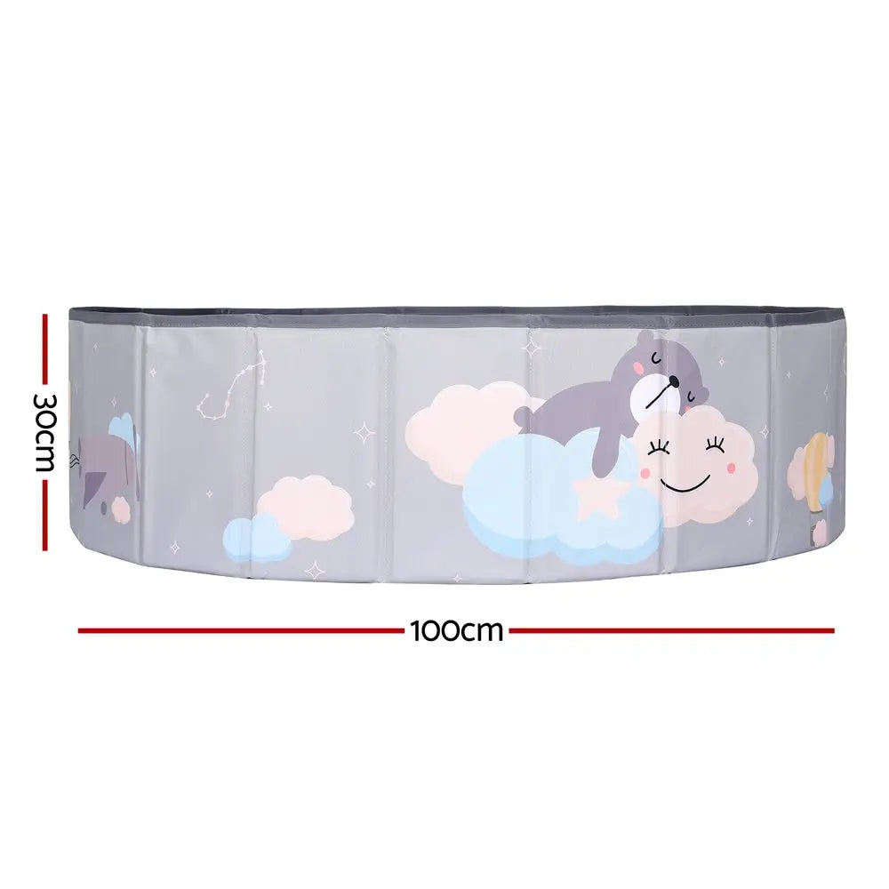 Keezi Kids Ball Pool Pit Toddler Ocean Play Foldable Child Playhouse Storage Bag - Home & Garden > Pool & Accessories