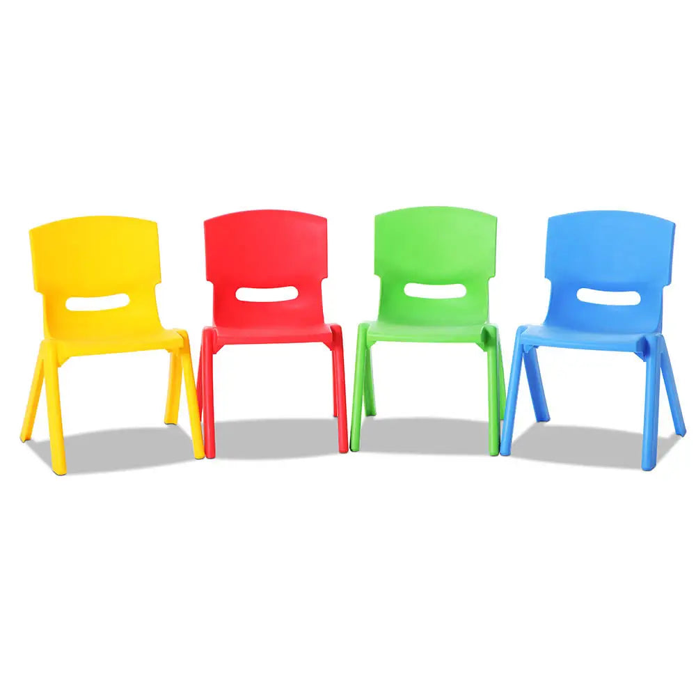 Keezi Kids Chairs Set Plastic Set of 4 Activity Study Chair 50KG - Baby & Kids > Kid’s Furniture