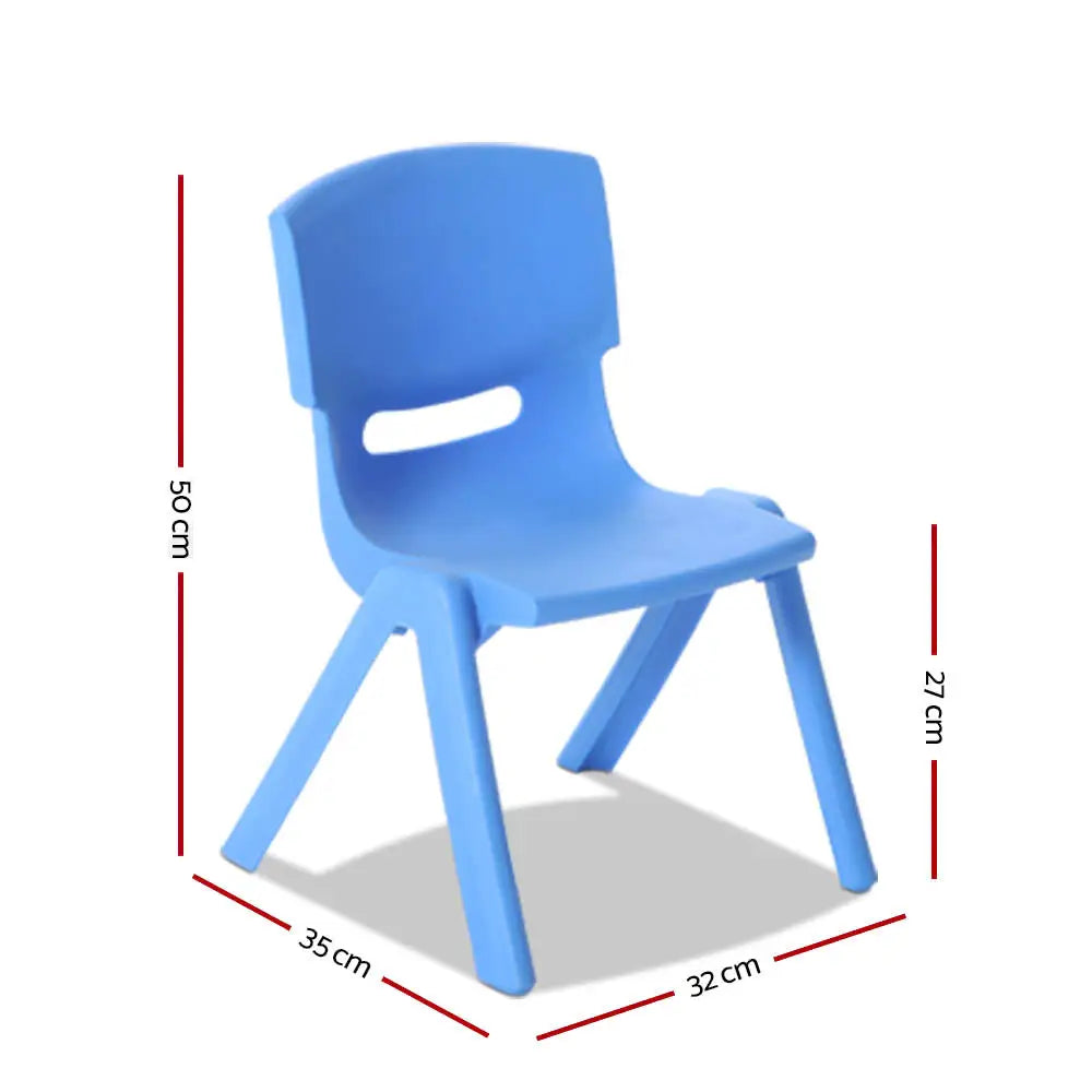 Keezi Kids Chairs Set Plastic Set of 4 Activity Study Chair 50KG - Baby & Kids > Kid’s Furniture