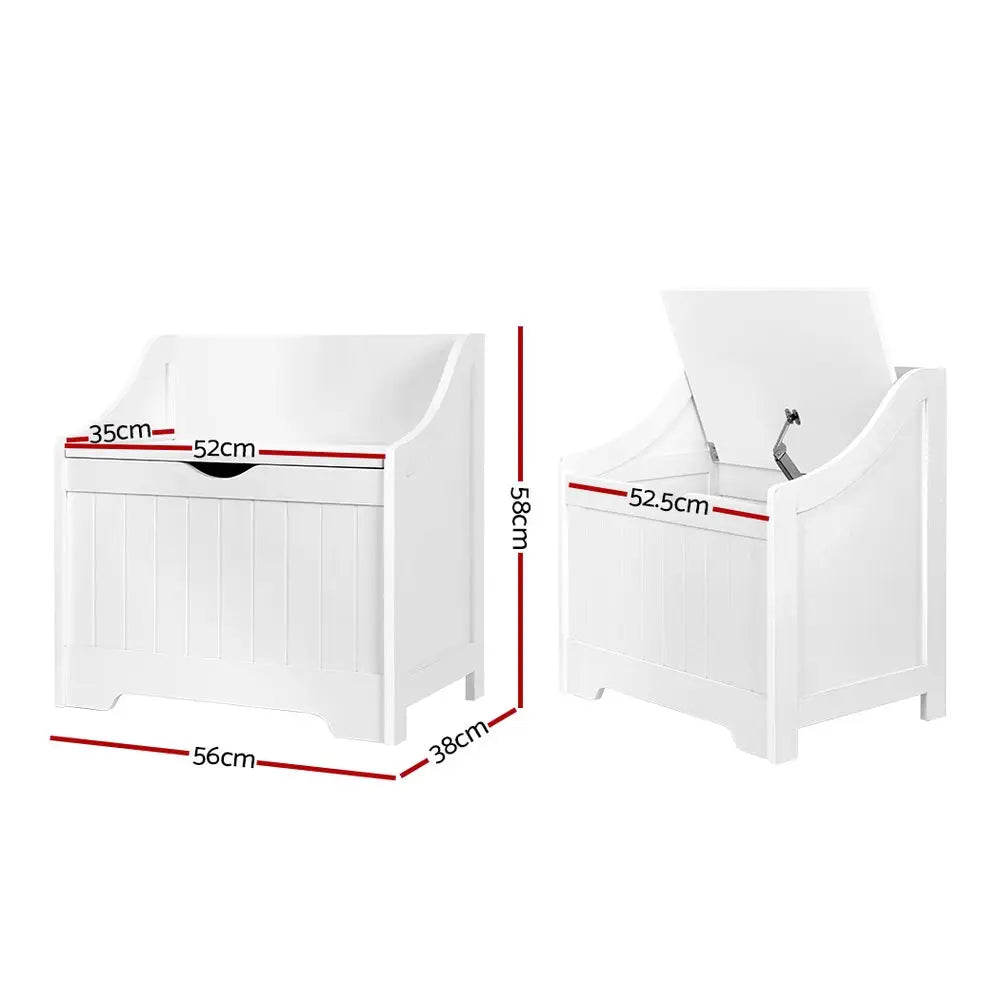 Keezi Kids Toy Box Chest Children Storage Clothes Toys Organiser Square - Baby & Kids > Kid’s Furniture