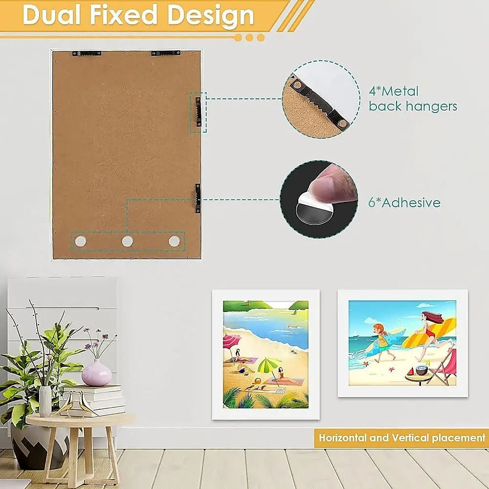 Kids Art Wood Frame Children Art Projects Display Hold 150 Pictures - Home & Garden > Decor