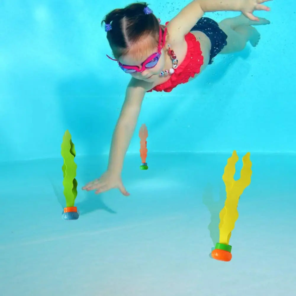 Kids Pool Diving Toys Set Underwater Games Fun Swimming Training Summer Toys - Home & Garden > Pool & Accessories