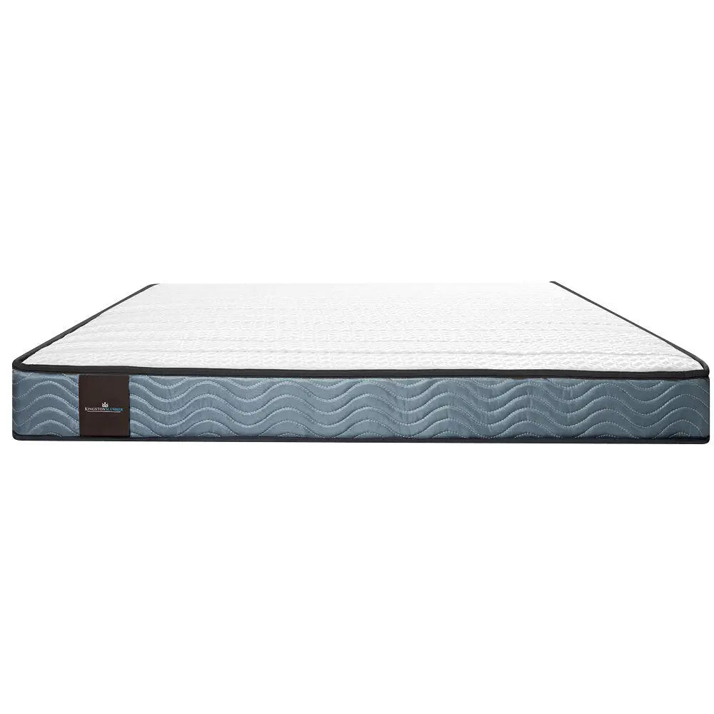 Kingston Slumber Mattress KING SINGLE Bed Size Bonnell Spring Bedding Firm Foam Top 16CM - Furniture > Mattresses