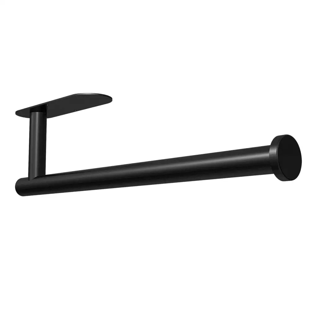 Kitchen Paper Holder Wall Mount Adhesive Paper Towel Holder Black - Home & Garden > Bathroom Accessories > Towel Racks