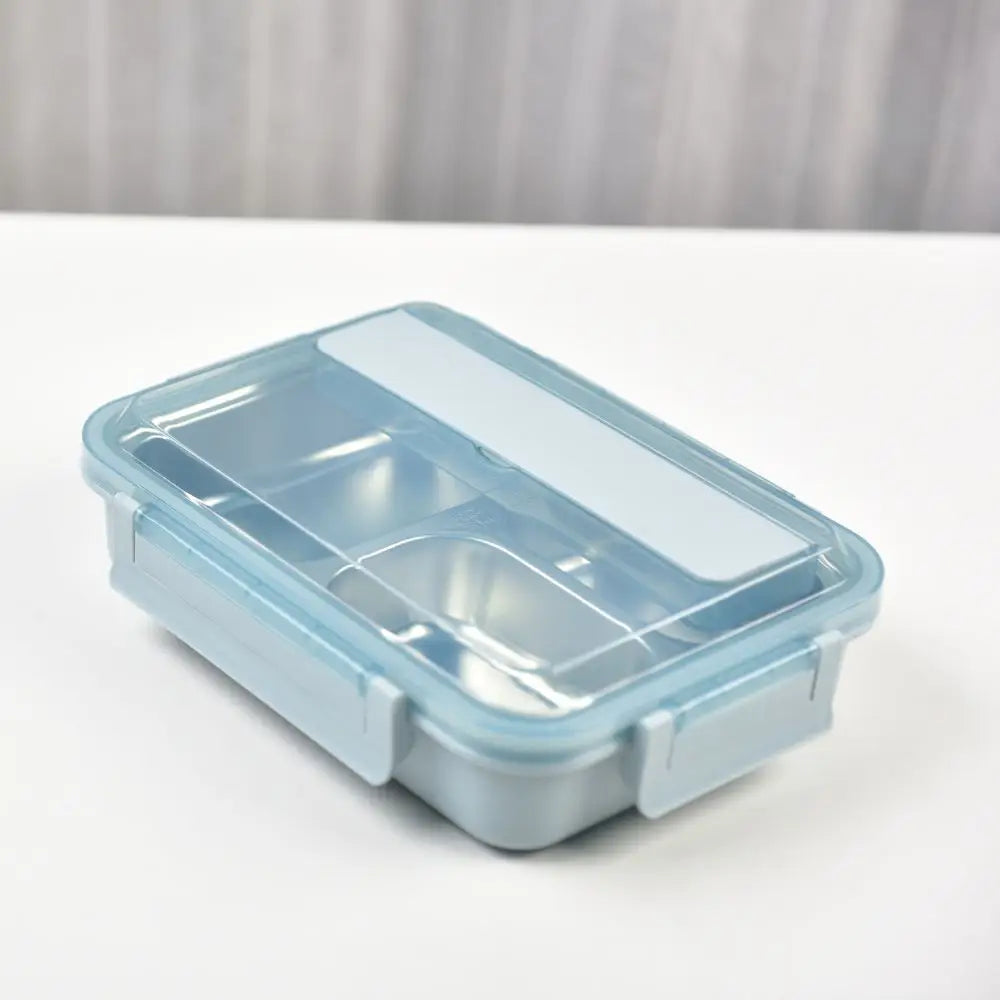 Kylin 304 Stainless Steel 4 Divided Simple Lunch Box - Blue - Home & Garden > Kitchenware
