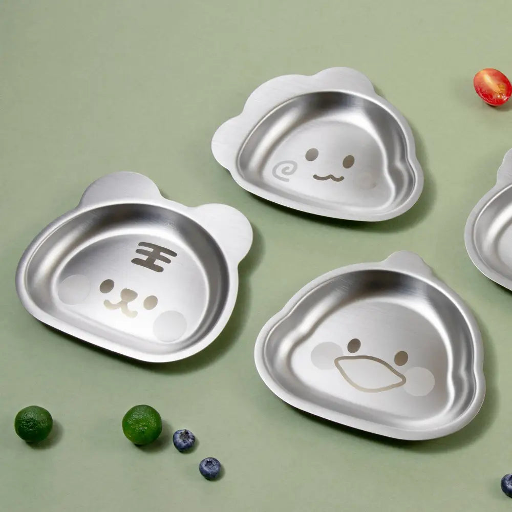 Kylin 304 Stainless Steel Dinosaur Dinner Plate 15*18cm - Home & Garden > Kitchenware
