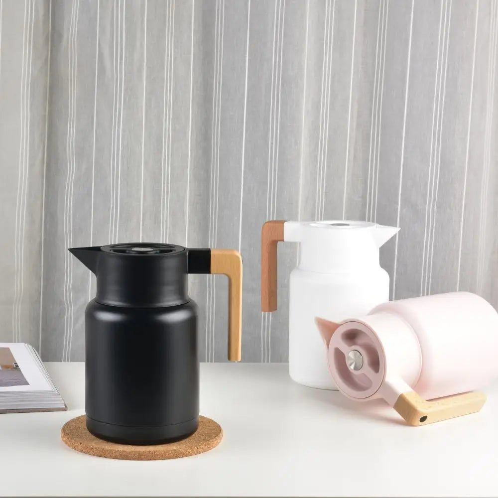 Kylin 304 Stainless Steel Japanese Vaccum Jug 1.3L - Black - Home & Garden > Kitchenware