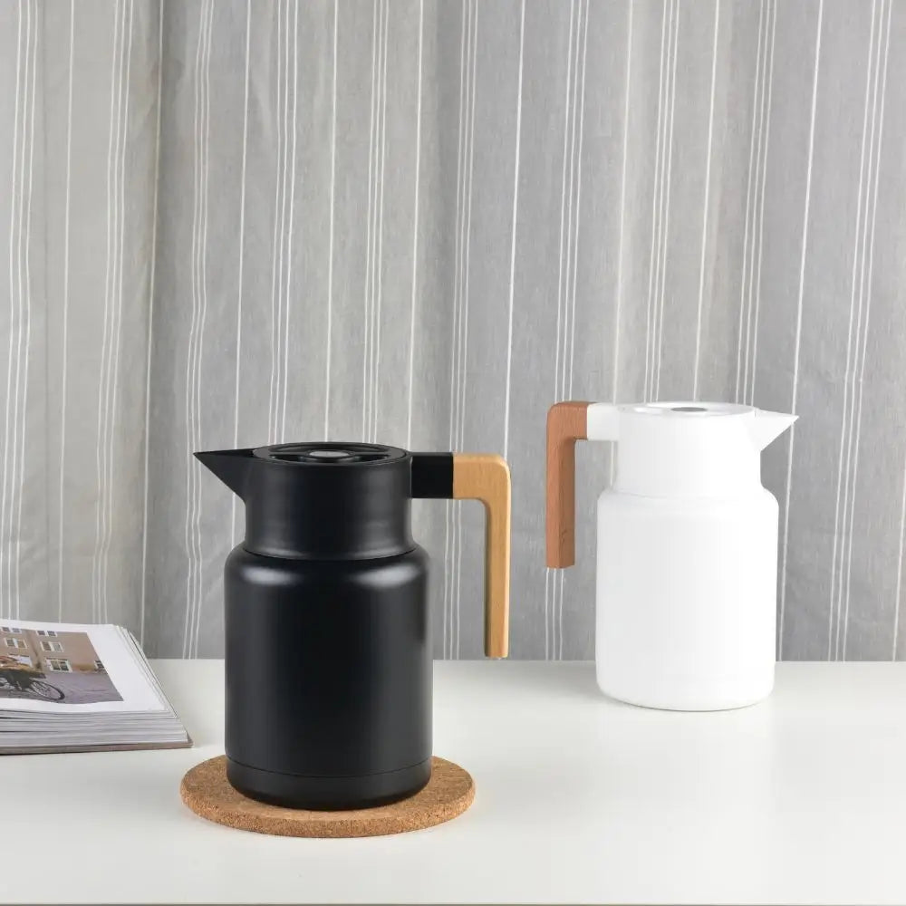 Kylin 304 Stainless Steel Japanese Vaccum Jug 1.3L - Black - Home & Garden > Kitchenware