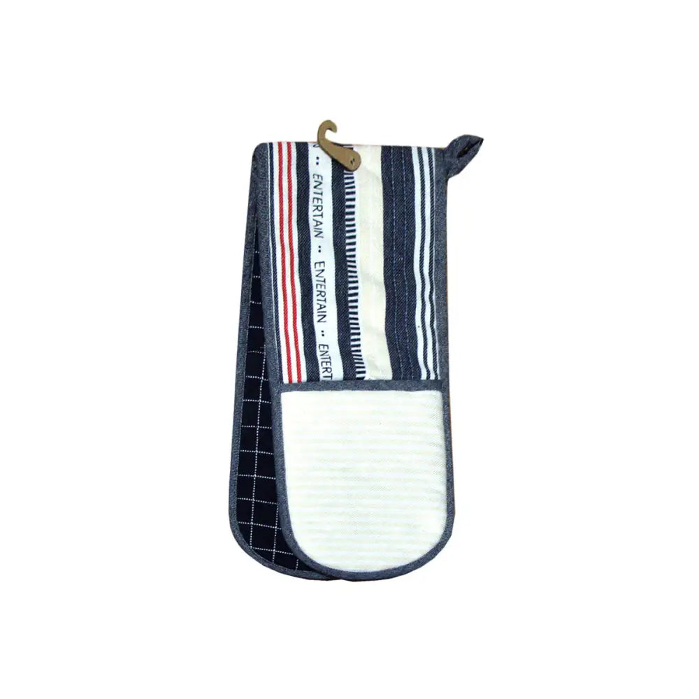 Ladelle Entertainer Charcoal Double Oven Mitt 17 x 89 cm - Home & Garden > Kitchenware > Oven Mitts & Pot Holders