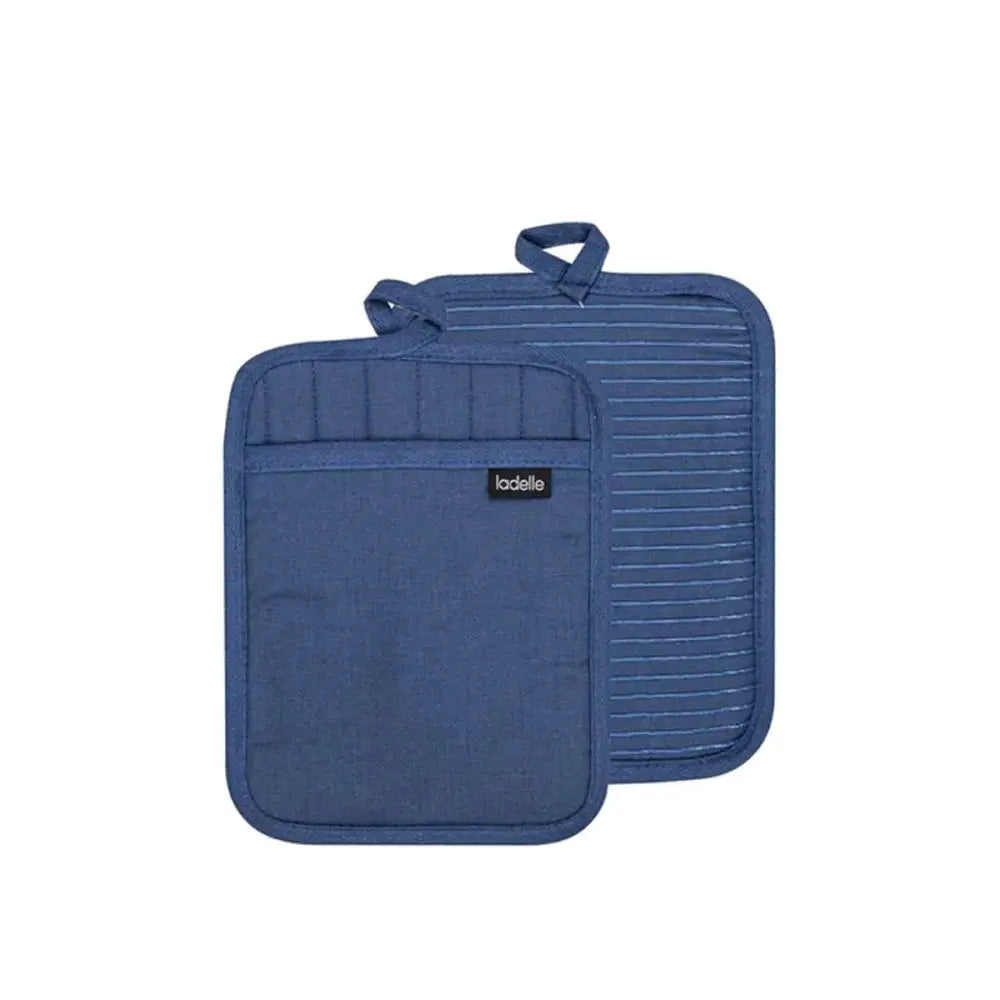 Ladelle Lennox Marine Set of 2 Pot Holders 19 x 24.5 cm - Home & Garden > Kitchenware