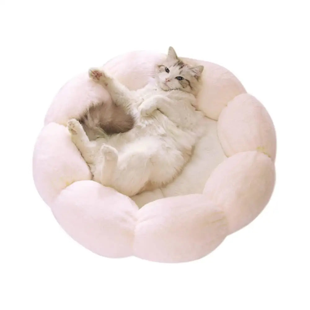 LIFEBEA Anti Skid Cute Cat Bed for Cats and Small Dogs-Light Pink-L - Pet Care > Dog Supplies > Dog Beds