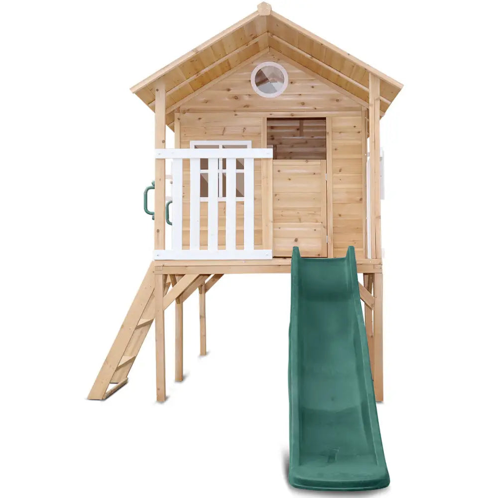 Lifespan Kids Archie Elevated Cubby House with Green Slide - Baby & Kids > Baby & Kid’s Toys > Outdoor Play Equipment
