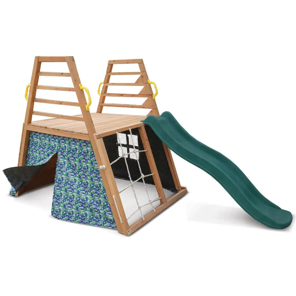 Lifespan Kids Cooper Climbing Frame with 1.8m Green Slide - Baby & Kids > Baby & Kid’s Toys > Outdoor Play Equipment