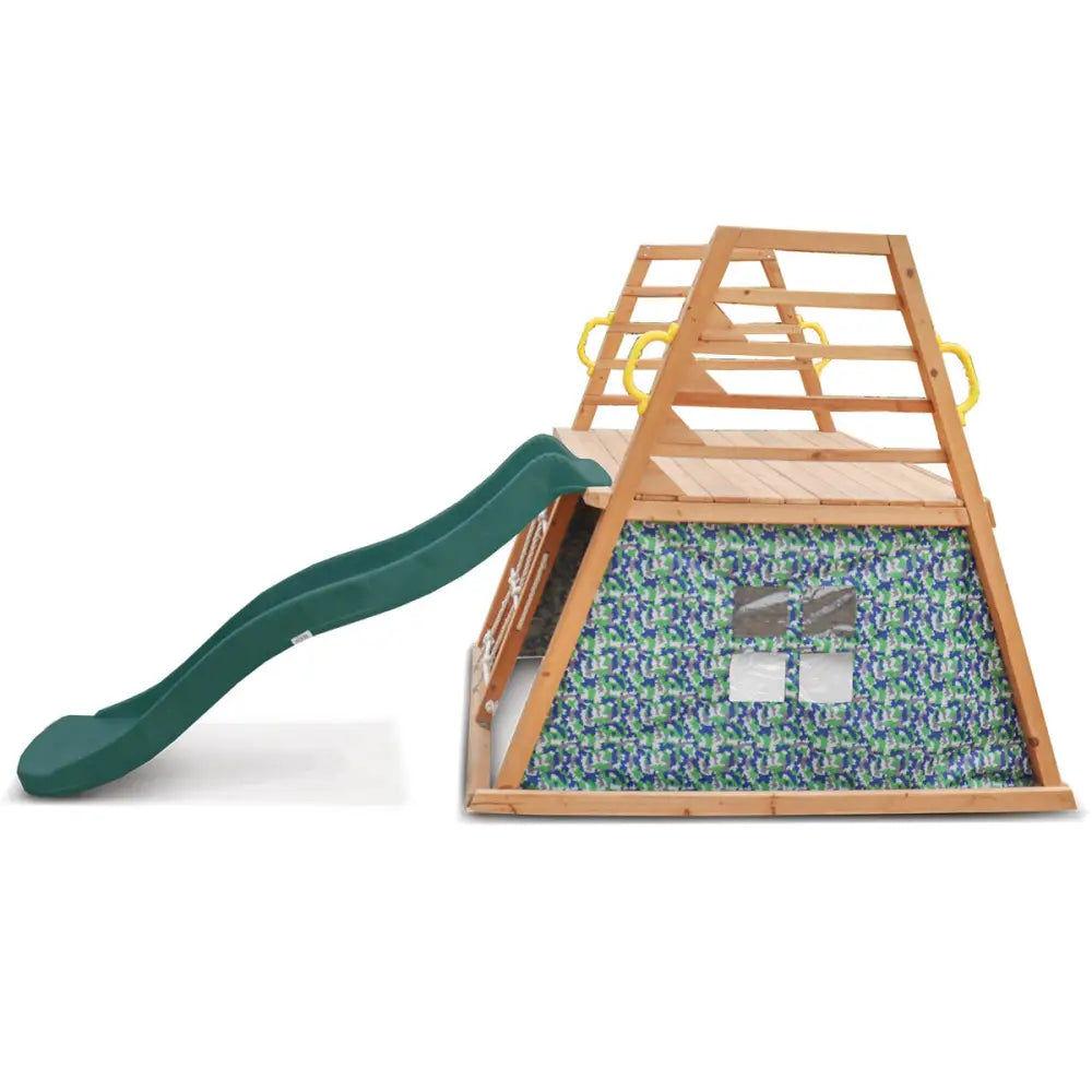 Lifespan Kids Cooper Climbing Frame with 1.8m Green Slide - Baby & Kids > Baby & Kid’s Toys > Outdoor Play Equipment