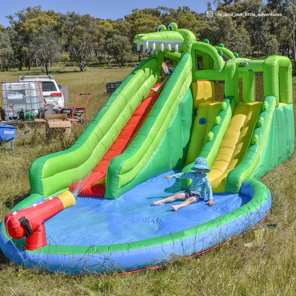 Lifespan Kids Crocadoo Slide & Splash - Baby & Kids > Baby & Kid’s Toys > Outdoor Play Equipment