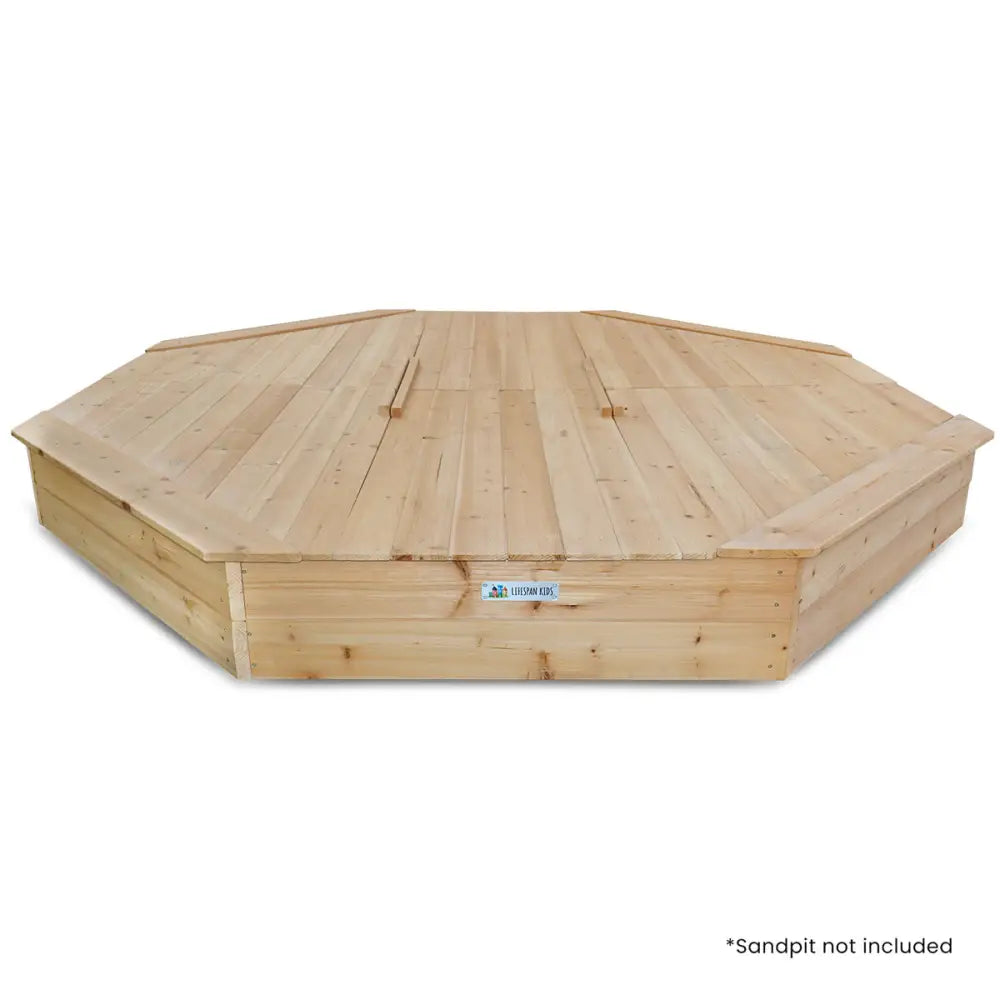 Lifespan Kids Grand Octagonal Sandpit Timber Cover Only - Baby & Kids > Baby & Kid’s Toys > Outdoor Play Equipment