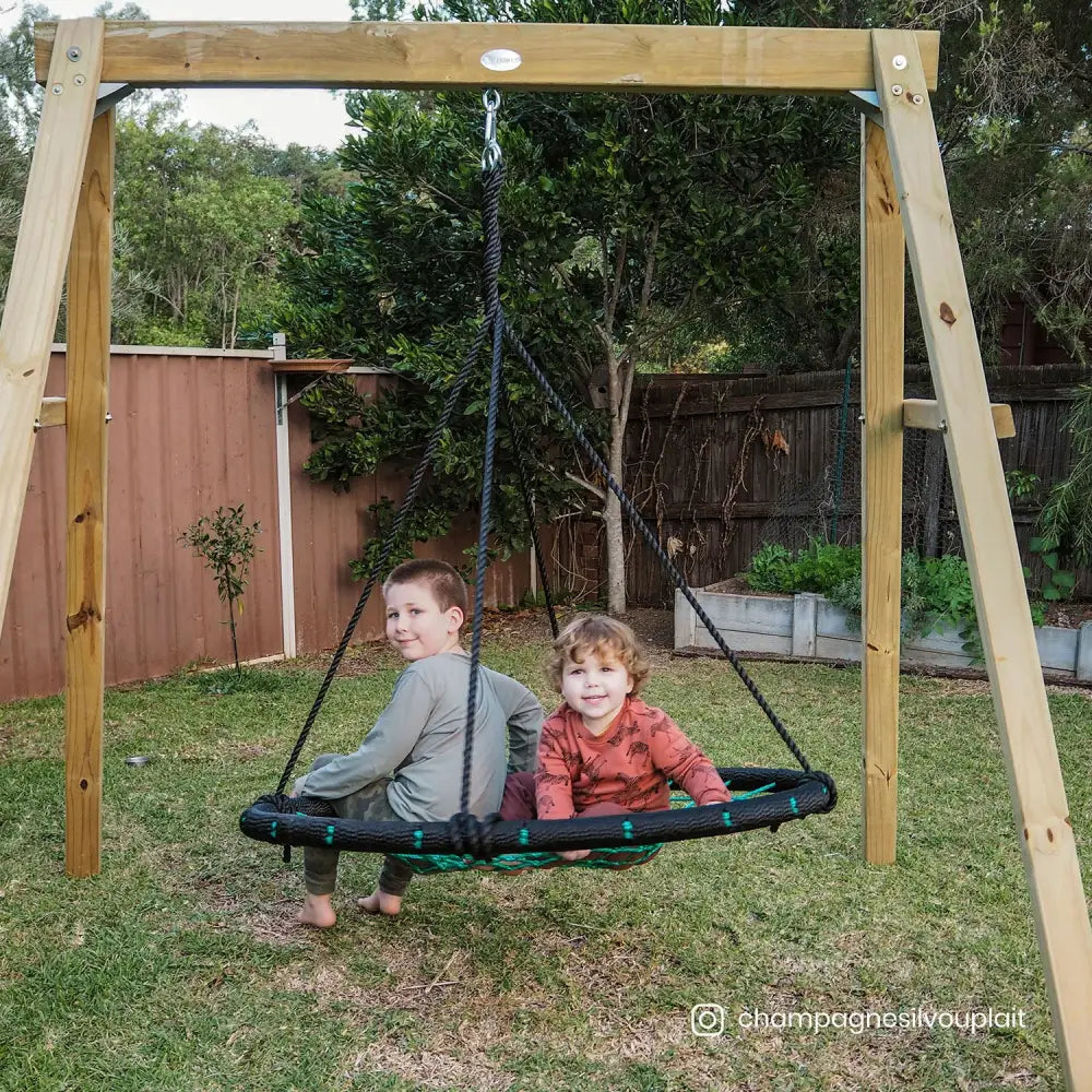 Lifespan Kids Oakley Swing Set with 1.2m Spidey Web Swing - Baby & Kids > Baby & Kid’s Toys > Outdoor Play Equipment