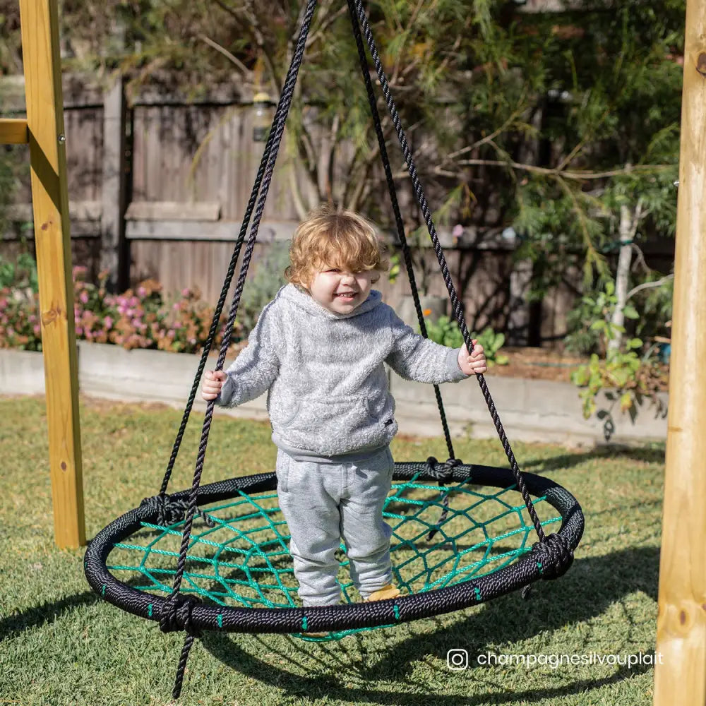 Lifespan Kids Oakley Swing Set with 1.2m Spidey Web Swing - Baby & Kids > Baby & Kid’s Toys > Outdoor Play Equipment