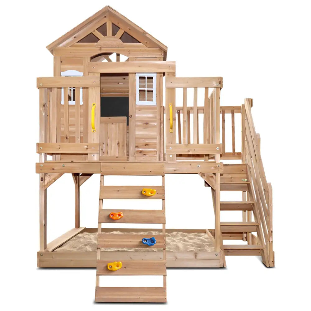 Lifespan Kids Silverton Play Centre With Rock Climbing Wall - Baby & Kids > Baby & Kid’s Toys > Outdoor Play Equipment