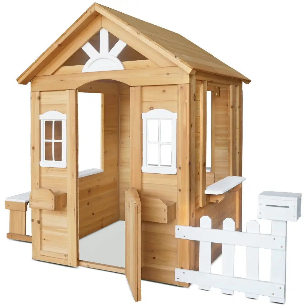 Lifespan Kids Teddy V2 Cubby House Natural - Baby & Kids > Baby & Kid’s Toys > Outdoor Play Equipment