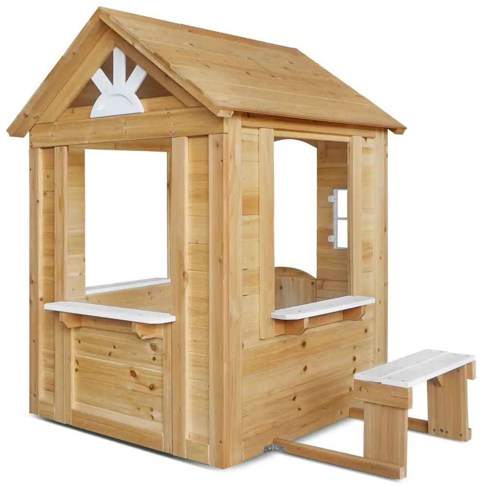 Lifespan Kids Teddy V2 Cubby House Natural - Baby & Kids > Baby & Kid’s Toys > Outdoor Play Equipment
