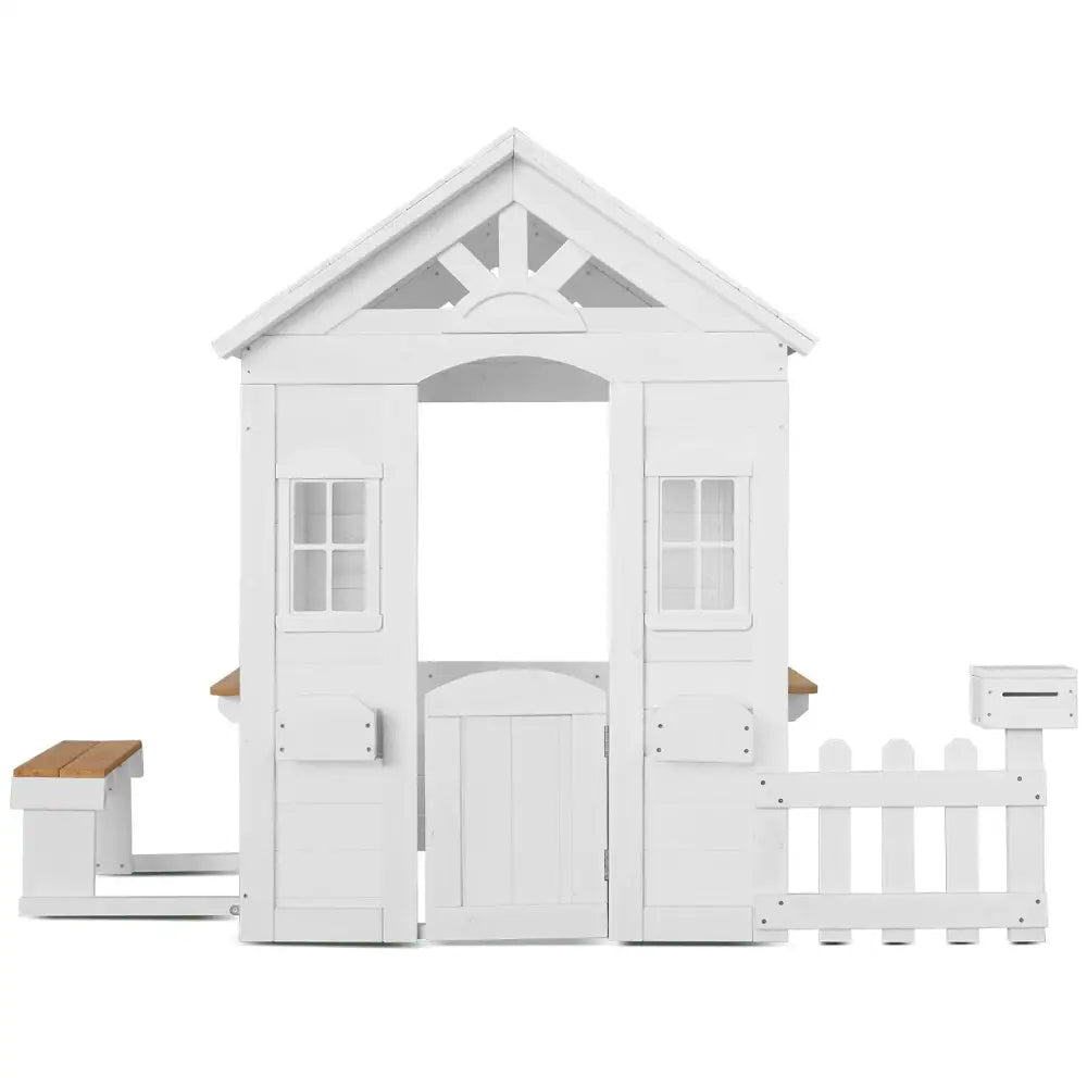 Lifespan Kids Teddy V2 Cubby House White - Baby & Kids > Baby & Kid’s Toys > Outdoor Play Equipment