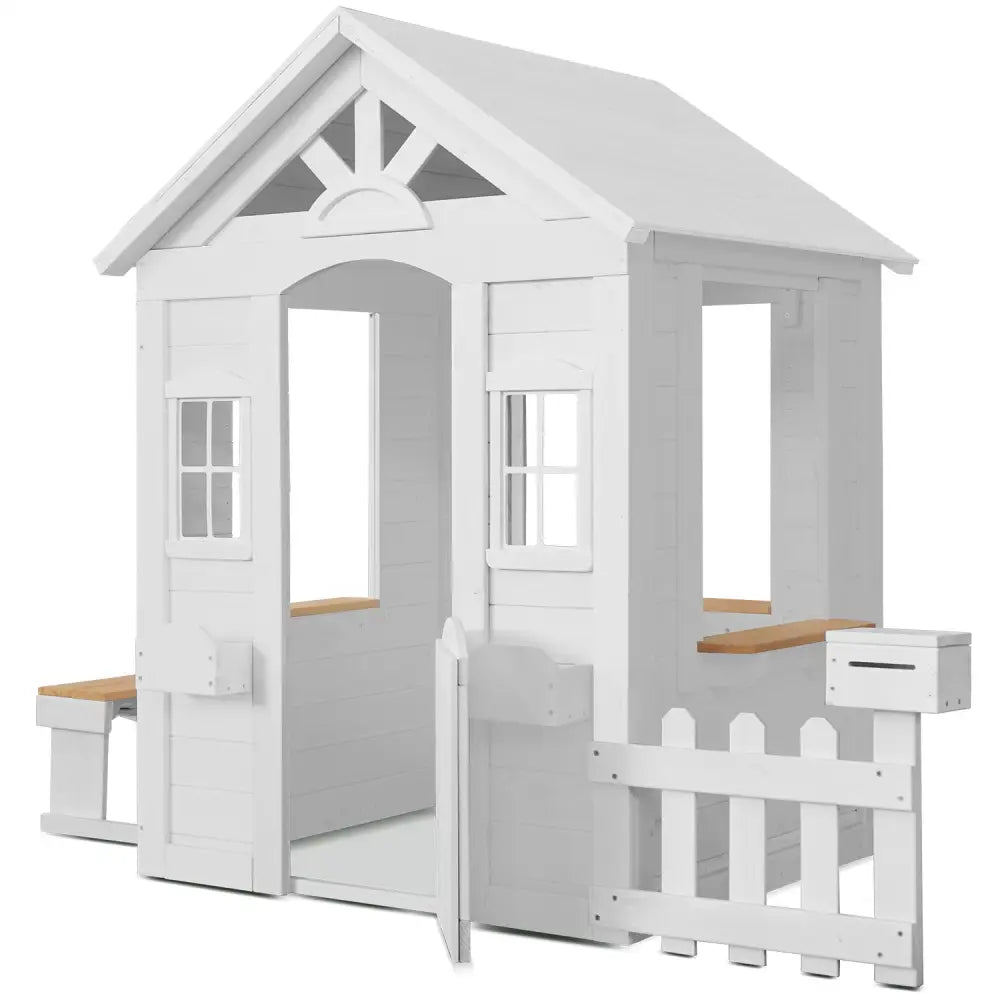 Lifespan Kids Teddy V2 Cubby House White - Baby & Kids > Baby & Kid’s Toys > Outdoor Play Equipment
