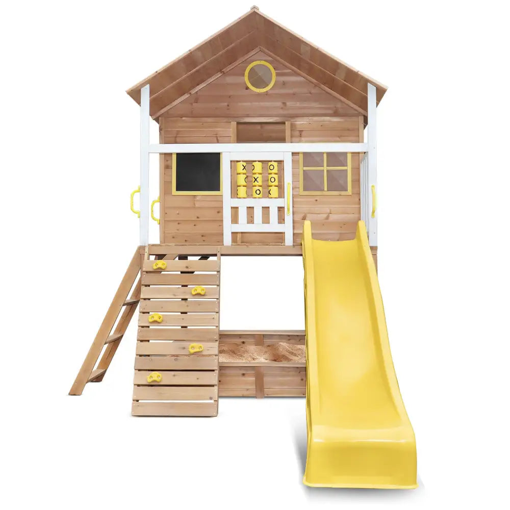 Lifespan Kids Warrigal Cubby House - Yellow Slide - Baby & Kids > Baby & Kid’s Toys > Outdoor Play Equipment