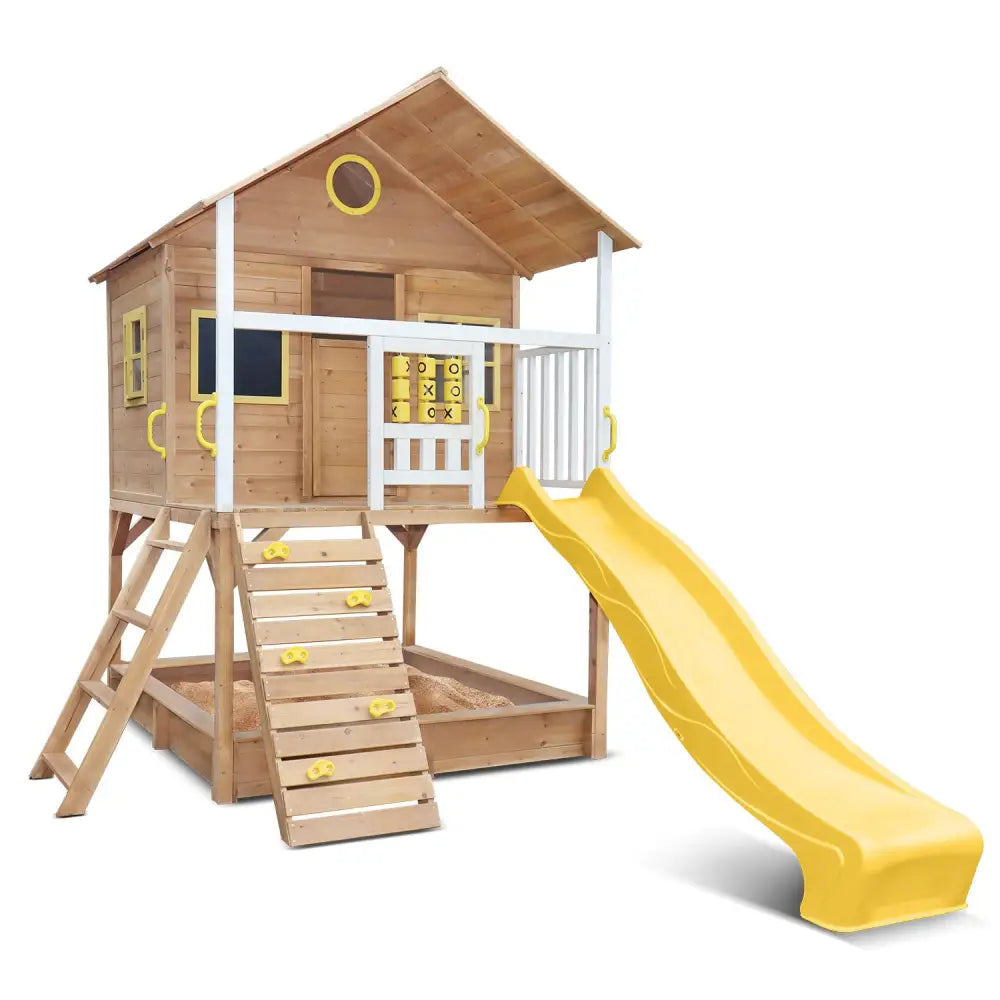 Lifespan Kids Warrigal Cubby House - Yellow Slide - Baby & Kids > Baby & Kid’s Toys > Outdoor Play Equipment