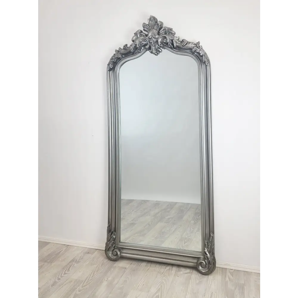 LUX Arch French Provincial Ornate Mirror - Antique Silver - Home & Garden > Decor