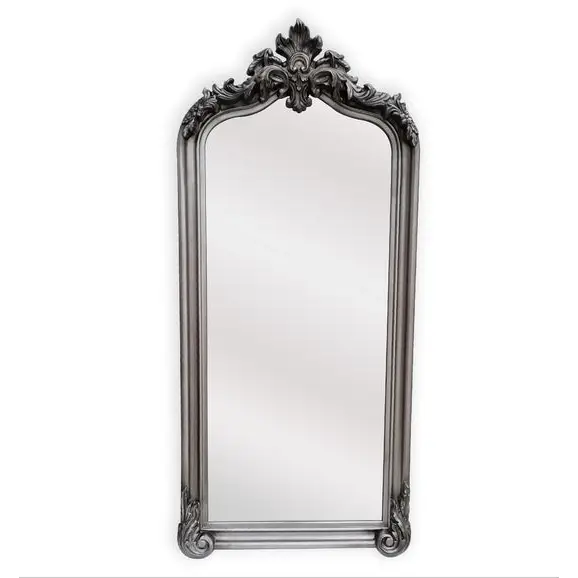 LUX Arch French Provincial Ornate Mirror - Antique Silver - Home & Garden > Decor