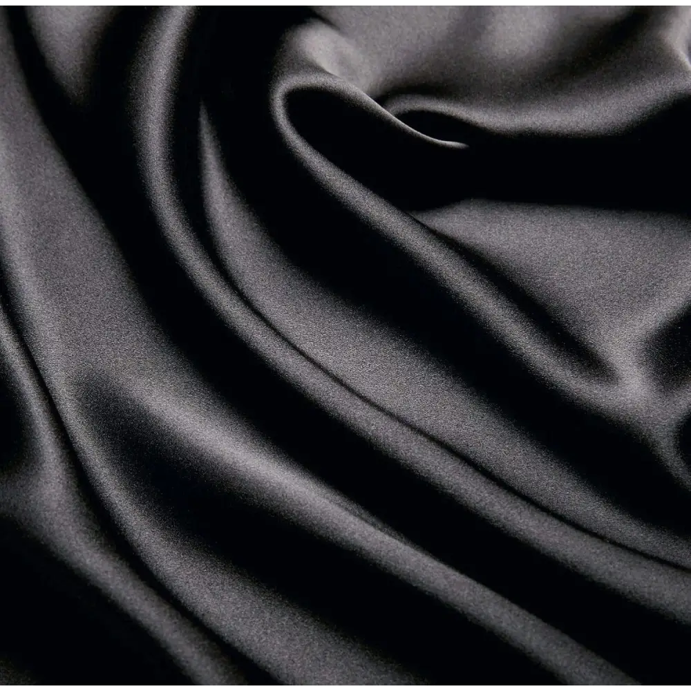 Luxury Pillowcase - 100% Pure Mulberry Silk on Both Sides - Black - Home & Garden > Bedding > Pillowcases