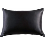 Luxury Pillowcase - 100% Pure Mulberry Silk on Both Sides - Black - Home & Garden > Bedding > Pillowcases