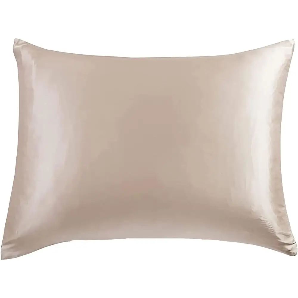 Luxury Pillowcase - 100% Pure Mulberry Silk on Both Sides - Champagne - Home & Garden > Bedding > Pillowcases