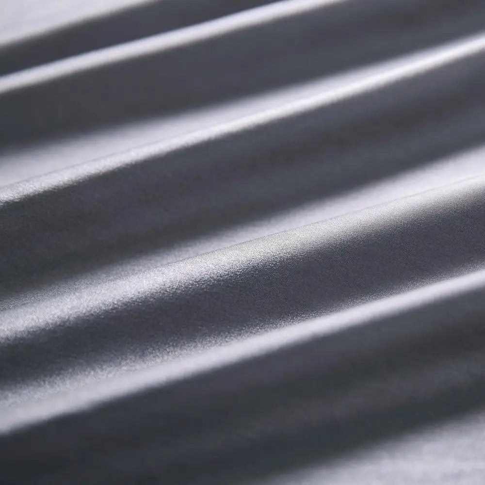 Luxury Pillowcase - 100% Pure Mulberry Silk on Both Sides - Charcoal - Home & Garden > Bedding > Pillowcases