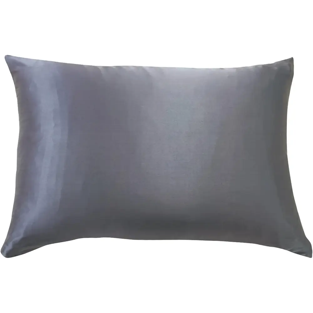 Luxury Pillowcase - 100% Pure Mulberry Silk on Both Sides - Charcoal - Home & Garden > Bedding > Pillowcases