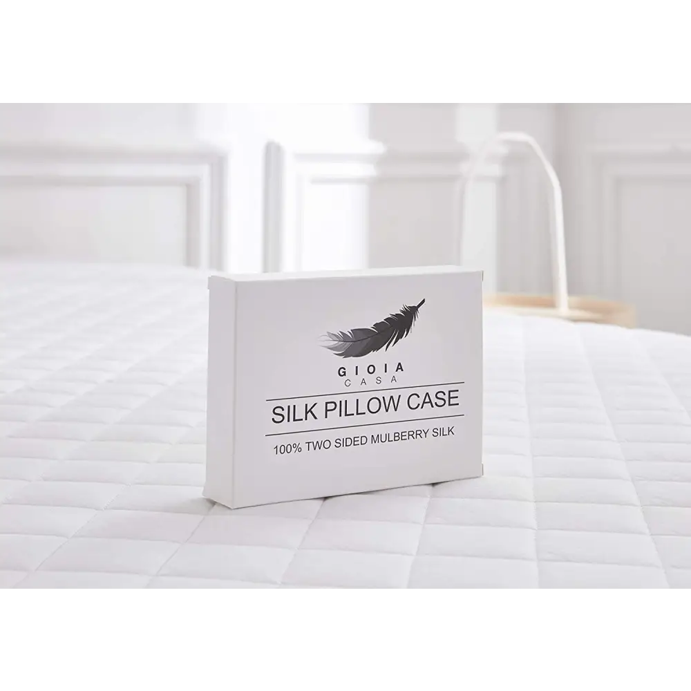 Luxury Pillowcase - 100% Pure Mulberry Silk on Both Sides - Charcoal - Home & Garden > Bedding > Pillowcases