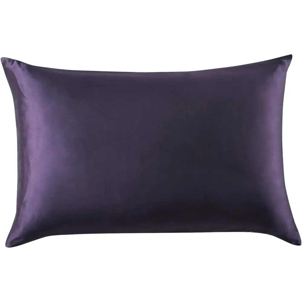 Luxury Pillowcase - 100% Pure Mulberry Silk on Both Sides - Dark Purple - Home & Garden > Bedding > Pillowcases
