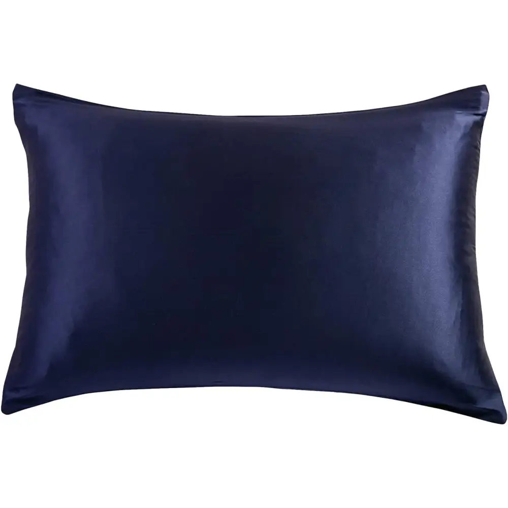 Luxury Pillowcase - 100% Pure Mulberry Silk on Both Sides - Navy - Home & Garden > Bedding > Pillowcases