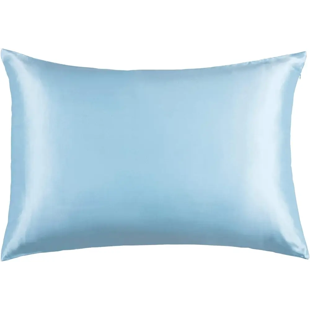 Luxury Pillowcase - 100% Pure Mulberry Silk on Both Sides - Sky Blue - Home & Garden > Bedding > Pillowcases