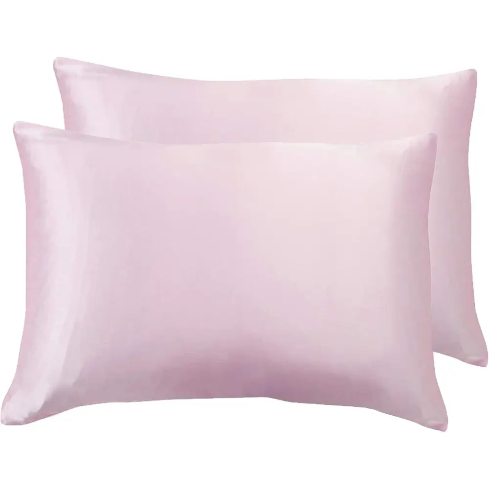 Luxury Pillowcase 2 Pack - 100% Pure Mulberry Silk on Both Sides - Pink - Home & Garden > Bedding > Pillowcases