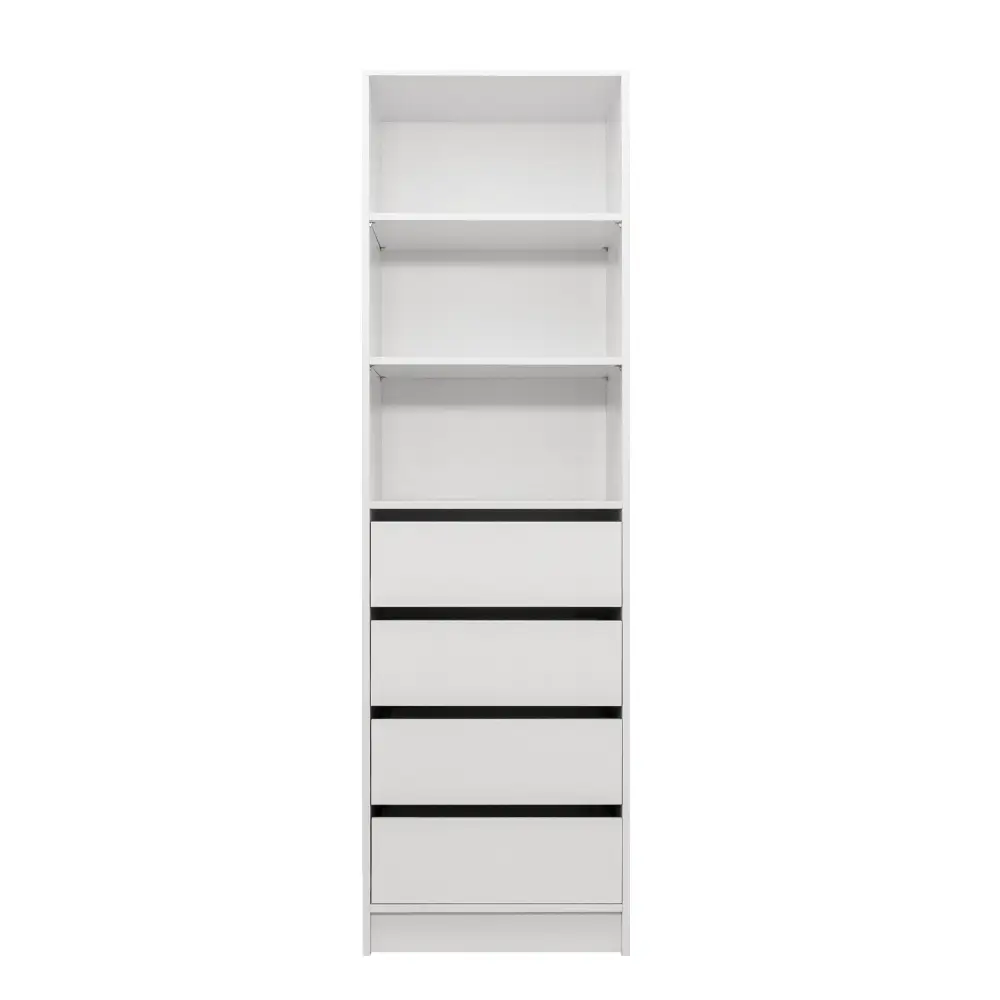 MALMO THREE SHELF/FOUR DRAWER WALK IN WARDROBE - CLASSIC - Home & Garden > Storage > Clothing & Wardrobe Storage