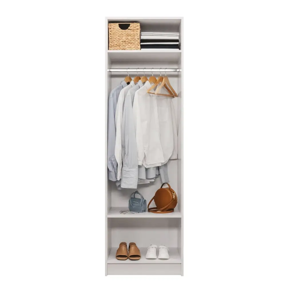 MALMO THREE SHELF/FOUR DRAWER WALK IN WARDROBE - FLUTED - Home & Garden > Storage > Clothing & Wardrobe Storage